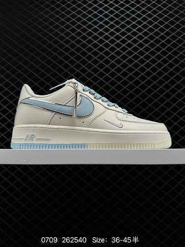 2 Livello aziendale Nike Air Force Low Air Force One Scarpe da tavolo casual basse Suola in cristall