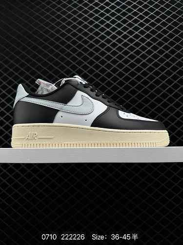 3 Nike Air Force Low Nero e Bianco Grigio Ultimo cartone originale Crea una versione Pure Air Force 