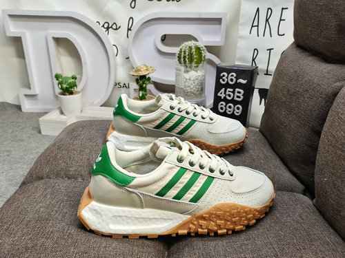 699DAdidasTrifolium Boost origini Retropy E5 Popcorn Scarpe da corsa retrò Scamosciato giallo color 