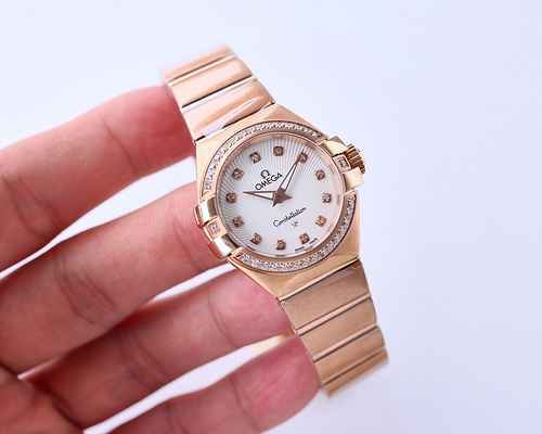 Omega orologio da donna abbinato al movimento meccanico originale completamente automatico, cassa in