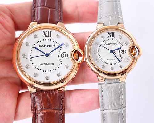 Cartier Orologio Coppia Orologio Accoppiato con Movimento Meccanico Originale Completamente Automati