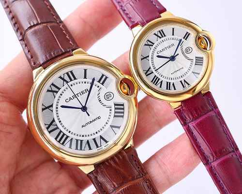 Cartier Orologio Coppia Orologio Accoppiato con Movimento Meccanico Originale Completamente Automati