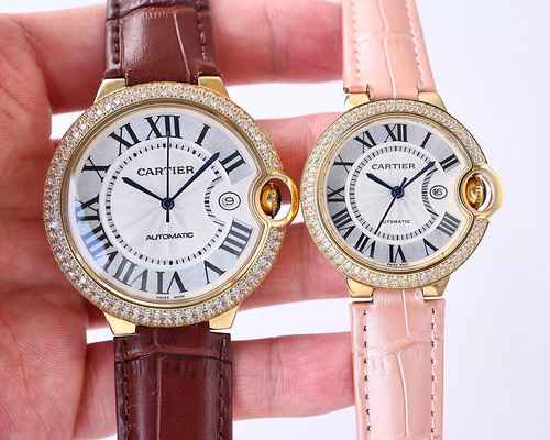 Cartier Orologio Coppia Orologio Accoppiato con Movimento Meccanico Originale Completamente Automati