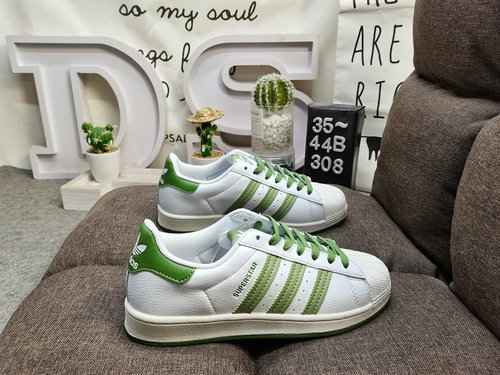 308DAdidas Three Leaf Grass Originals Superstar Shell Head Scarpe da tavola sportive casual versatil