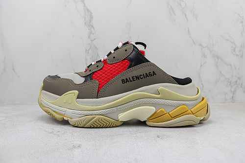 D30 Supporto negozio rilascio VG Balenciaga Balenciaga Triple S mesh allacciatura tacco piatto moda 