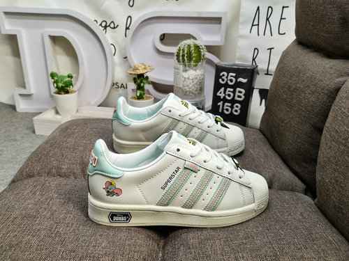 158D Adidas Originals SUPERSTAR W Shell Head Classico versatile sportivo casual Piccole scarpe da ta