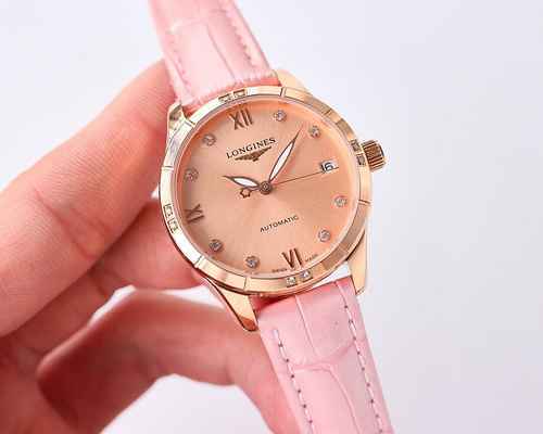 Orologio Longines da donna con movimento meccanico originale completamente automatico, cassa in acci