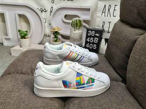 405D Adidas Originals SUPERSTAR W Shell Head Classico versatile sportivo casual Piccole scarpe da ta