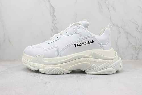 D30 | Support secondary store release VG Balenciaga Balenciaga Triple S patent leather all white L6