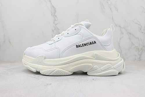 D30 Supporto rilascio negozio secondario VG Balenciaga Balenciaga Triple S in vernice tutto bianco L