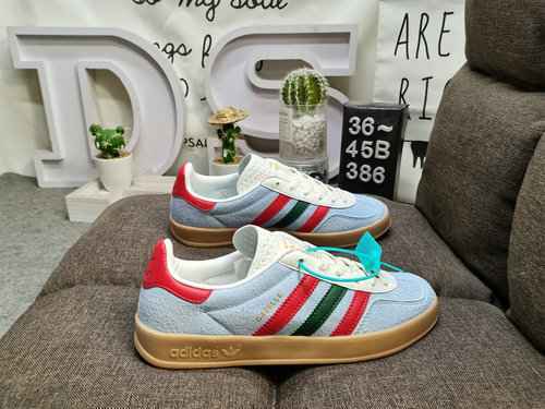 386D qualità aziendale vera mezza taglia adlidas origini Gazelle Indoor scarpe da ginnastica basse l