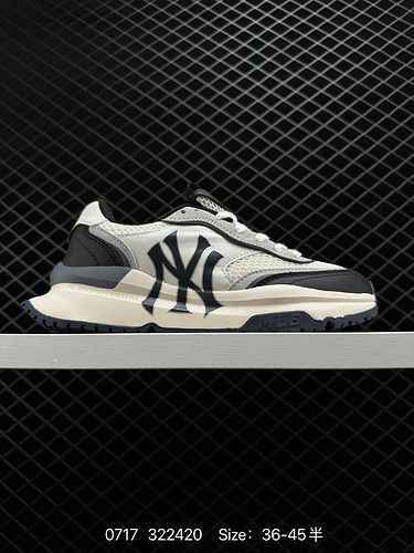 Sneaker casual da 100 MLB Chunky Liner New York Yankees Velcro leggera con suola spessa rialzata Num