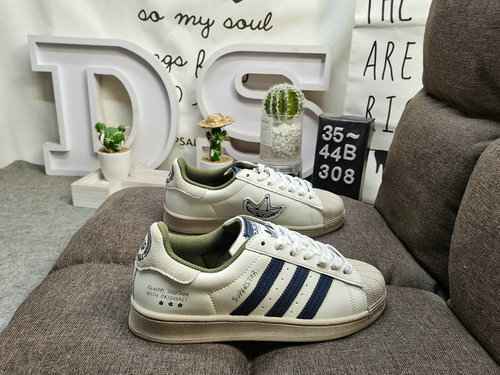 308DAdidas Three Leaf Grass Originals Superstar Shell Head Scarpe da tavola sportive casual versatil