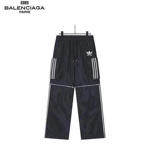 Pantaloni in nylon con logo stampato a righe riflettenti BALANCEGA X Adidas Co