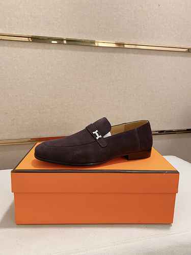 Scarpa da uomo Hermes Codice 0812C40 Taglia 3844 45 personalizzata senza reso senza cambio