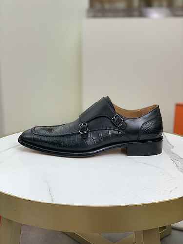 Codice scarpa uomo Hermes 0809E20 Taglia 3944 45 personalizzato non reso non cambio Suola in cuoio