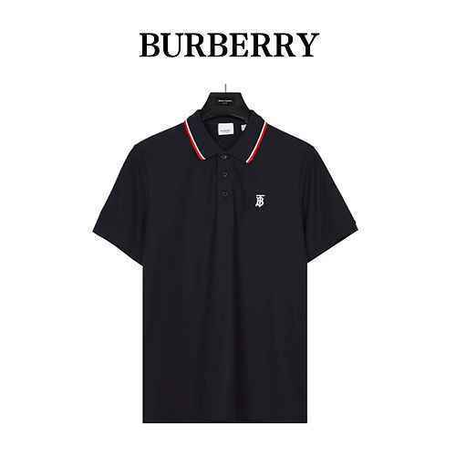 BurberryPolo piccolo con ricamo classico sul petto di Burberry a maniche corte