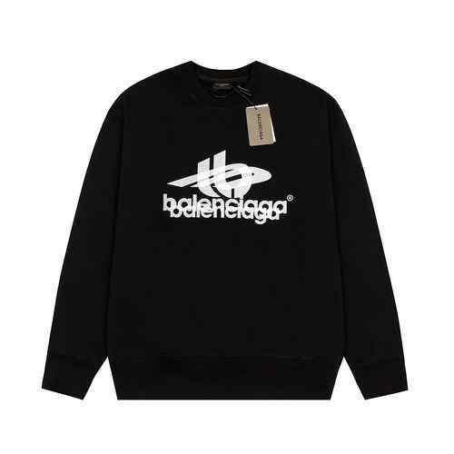 Balenciaga Balenciaga 23ss Maglione girocollo stampato con ombre bianche