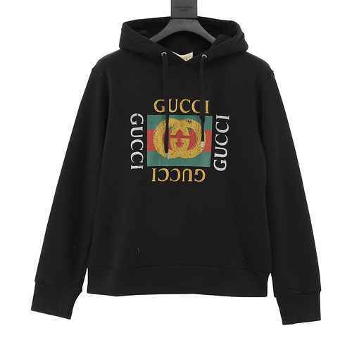 G family classic block logo printed hoodie