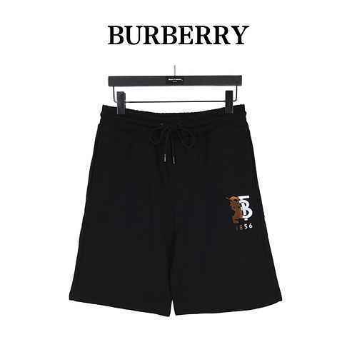 Pantaloncini con ricamo 3D con logo Burberry 23ss Warhorse TB Colorblock