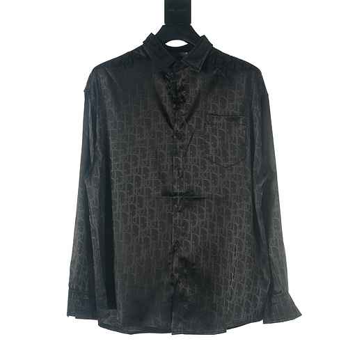 Camicia a maniche lunghe AOP jacquard scuro DIORDior CD