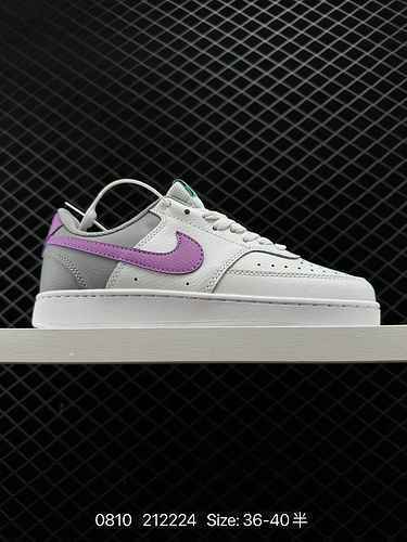 2 NIKE COURT VISION LOW Bianco e nero Little Air Force Low Top Scarpe da tavolo sportive casual tras