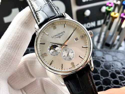 Longines Orologio da uomo abbinato al movimento meccanico originale completamente automatico Cassa i