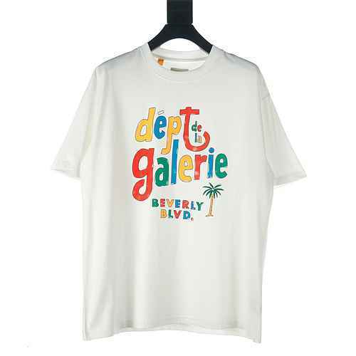 GALLERY DEPT GD Maglietta a maniche corte con lettera colorata