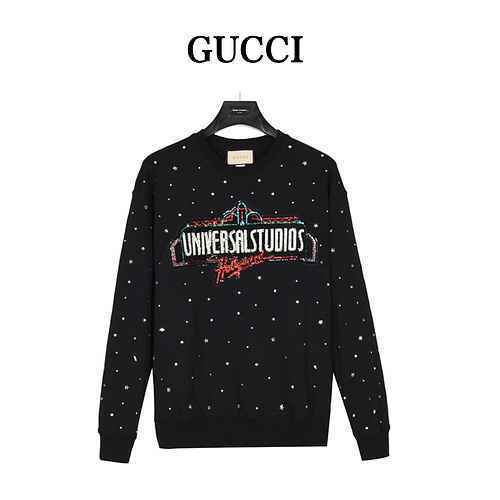 Maglione con ricamo di cristalli Gucci