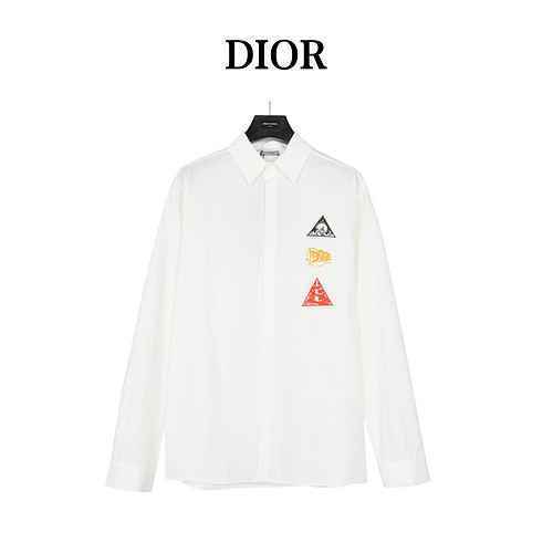 Camicia Dior in popeline di cotone bianco