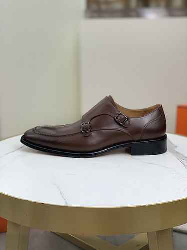 Codice scarpa uomo Hermes 0809E20 Taglia 3944 45 personalizzato non reso non cambio Suola in cuoio