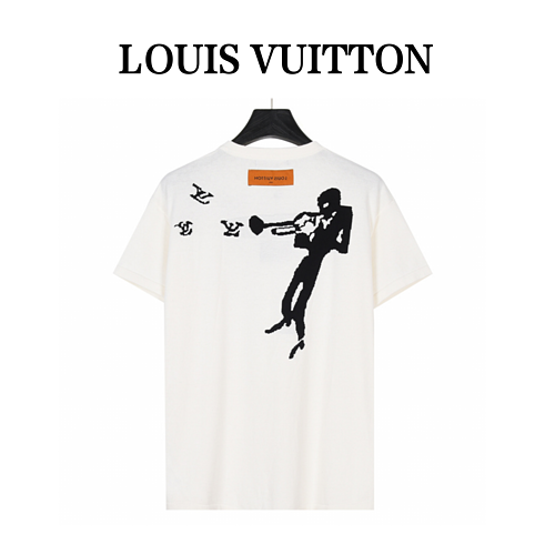 Louis VuittonTshirt a maniche corte in maglia Louis Vuitton 23ss Jazz Small Silhouette