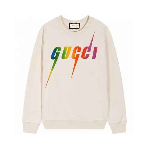 GUCCIGucci 2023SS Autunno Inverno Nuovo maglione girocollo con logo a lettera lampo sfumato