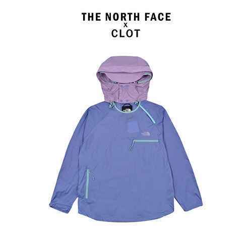 THE NORTH FACE xCLOT Co brand SS23 Giacca antivento con cappuccio e logo ricamato Scudo solare