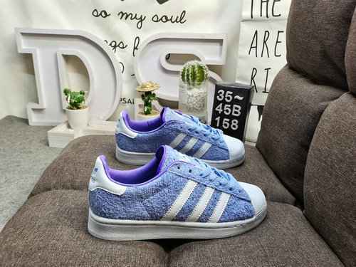 158D Adidas Originals SUPERSTAR W Shell Head Classico versatile sportivo casual Piccole scarpe da ta