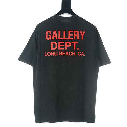 GALLERY DEPT GD T-shirt a maniche corte stampata con lettere rosse vintage vintage