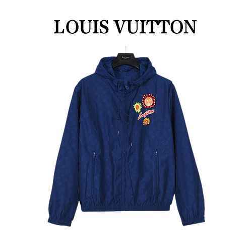 Louis VuittonLouis Vuitton 23ss Grass Room Yoshin All Over Print Old Jacquard Giacca antivento