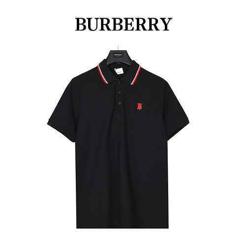 BurberryPolo piccolo con ricamo classico sul petto di Burberry a maniche corte