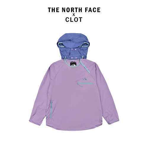 THE NORTH FACE xCLOT Co brand SS23 Giacca antivento con cappuccio e logo ricamato Scudo solare