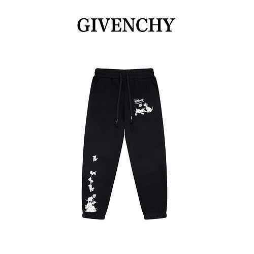 Givenchy Pantaloni Givenchy con stampa logo cane maculato