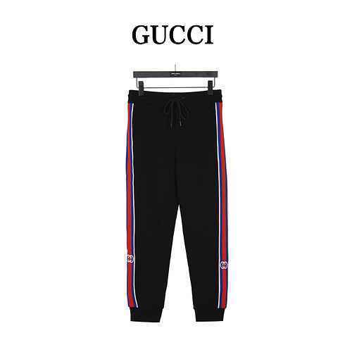 GucciPantaloni Gucci 23Fw Doppia G Tri Stripe Nastro a Contrasto