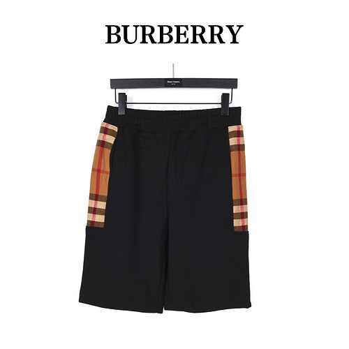 BurberryPantaloncini patchwork classici scozzesi laterali di Burberry