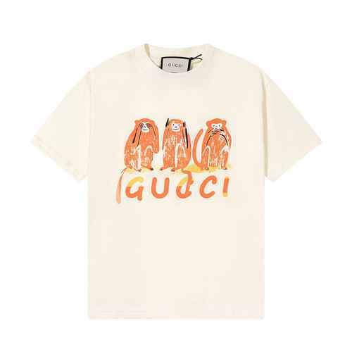 Gucci Gucci Stampa animalier Manica corta