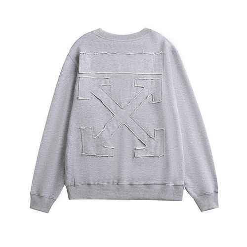 Maglione girocollo con patch freccia OFFWHITE versione alta