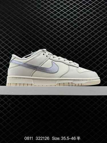 3 Nike Dunk Low Metallic Purple Beige White Purple Low Top Casual Sports Board Shoe Questa scarpa ba