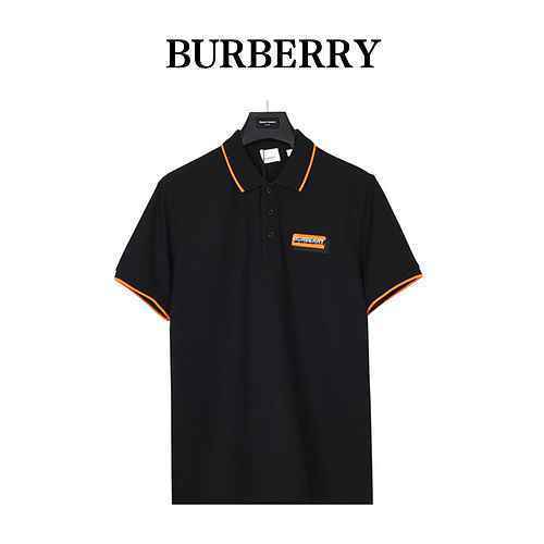 BurberryPolo con stemma ricamato Burberry 23ss a maniche corte