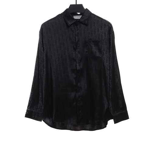 Camicia Dior Jacquard AOP scuro