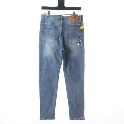 Louis VuittonLouis Vuitton LV Rap Singer Cartoon Little Man Jeans