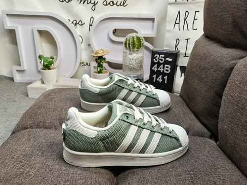 141DAdidas Clover Originals Superstar Shell Head Classica scarpa da tavola sportiva casual versatile