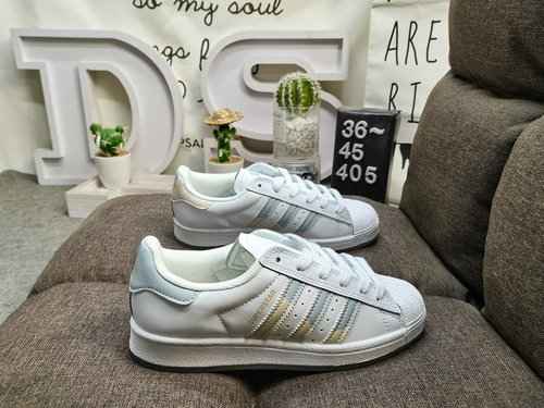 405DAdidas Three Leaf Grass Originals Superstar Shell Head Scarpe da tavola sportive casual versatil